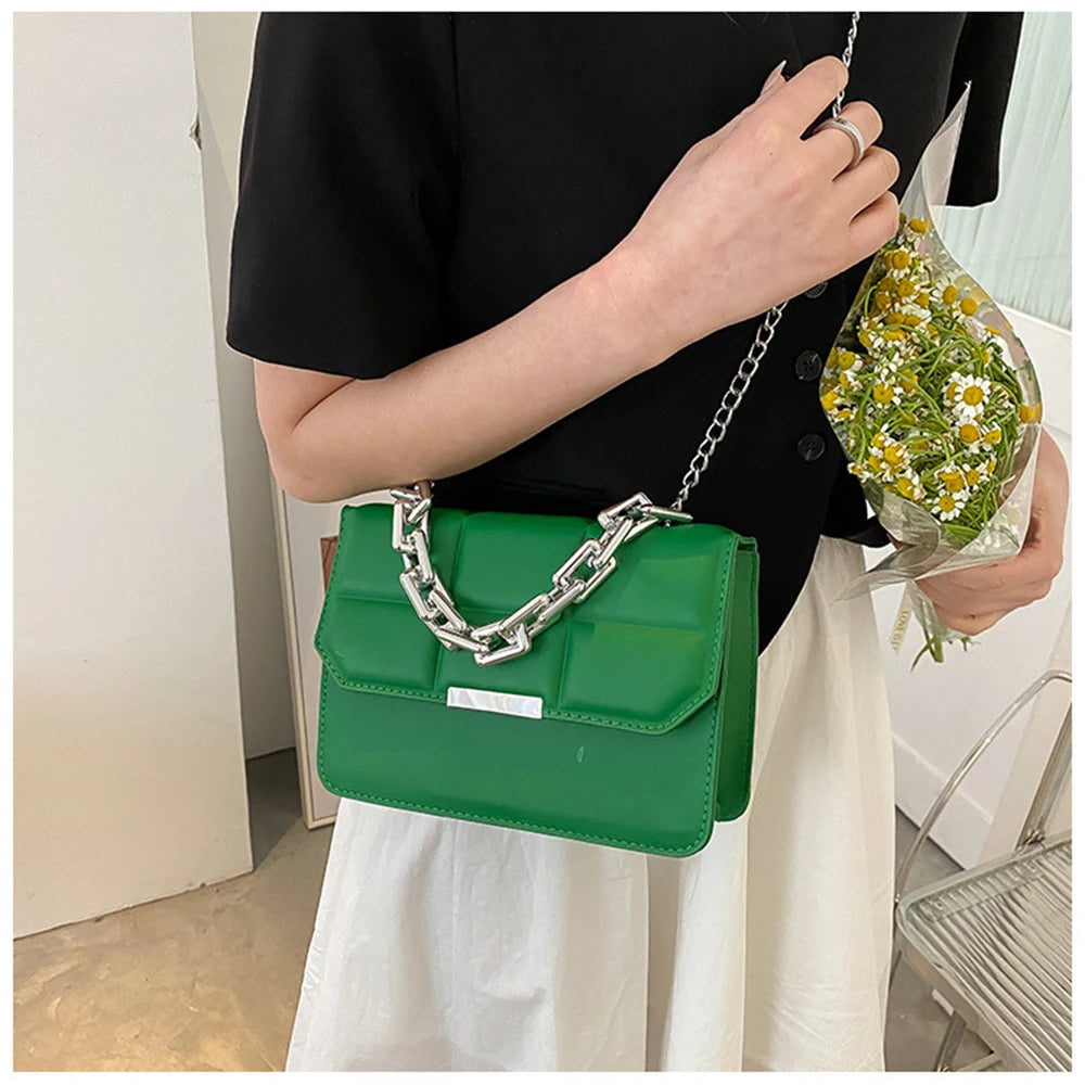 Vintage Solid Female Crossbody Bags High PU Leather Handbags