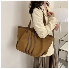 Women Canvas Handbags Tote Large Capacity Shoulder Bags Shopping And Travel Bags