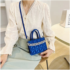 Women Chain Handbags High Shoulder Bags Diamond Tote Crossbody Square Bag