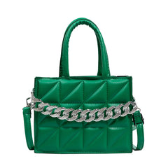 Women Chain Handbags High Shoulder Bags Diamond Tote Crossbody Square Bag