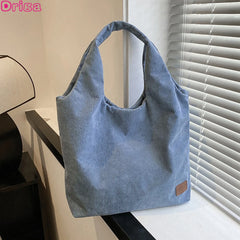 Women Fall Canvas Tote Underarm Shoulder Bags Large Capcity Bags