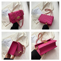 Women Shoulder Bags Chain Messenger Bags Candy Chain Square Bags