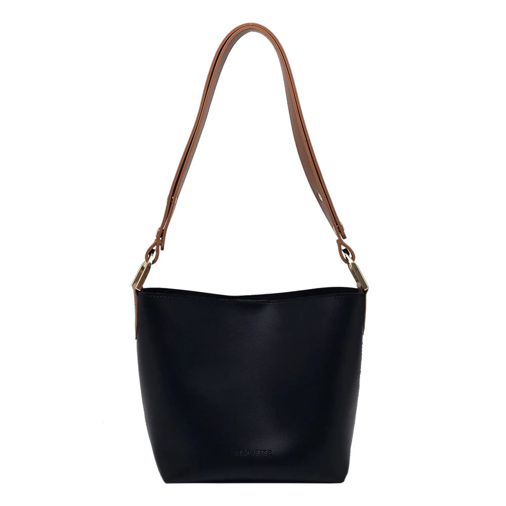 Women Pu Leather Shoulder Bags Bucket Crossbody Bags High Bags