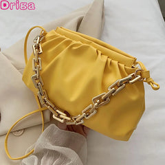 Thick Chain Cloud Handbags Crossbody Bags For Female