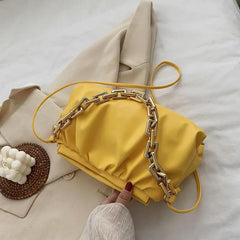 Thick Chain Cloud Handbags Crossbody Bags For Female