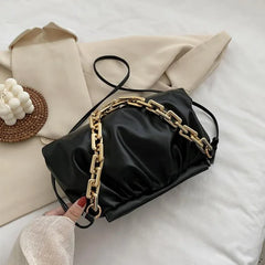 Thick Chain Cloud Handbags Crossbody Bags For Female