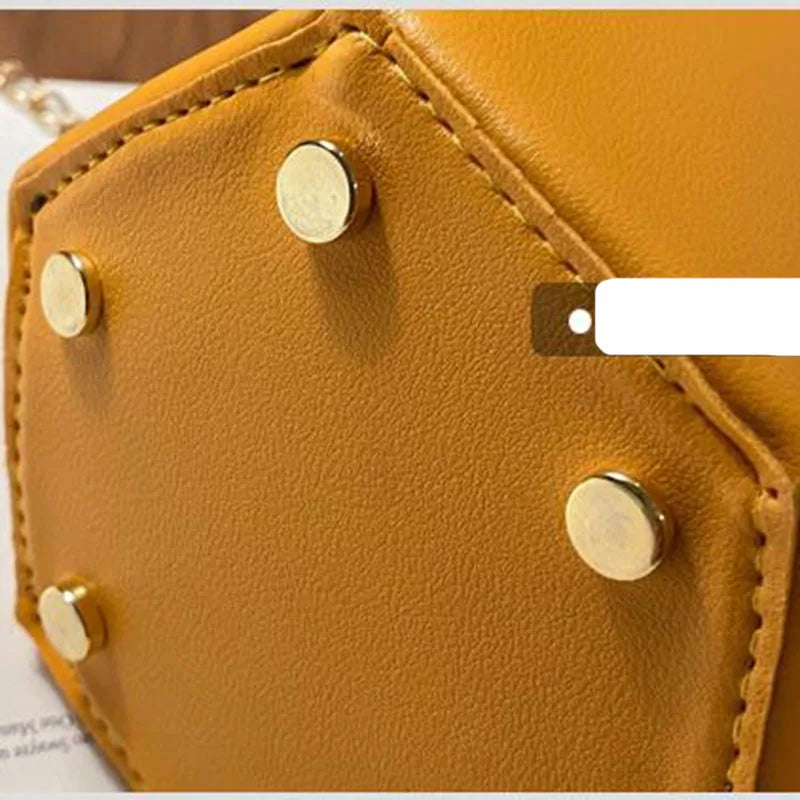 Women Shoulder Bags Messenger Handbags Female Bucket Bag Chain Solid