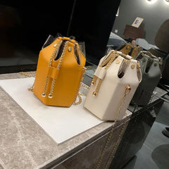 Women Shoulder Bags Messenger Handbags Female Bucket Bag Chain Solid
