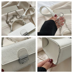 Women Shoulder Bags Chain Crossbody Bags Female Embossing Handbags