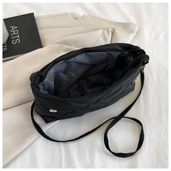 Women Texture Diamond Lattice Package Handbags Winter Shoulder Bags