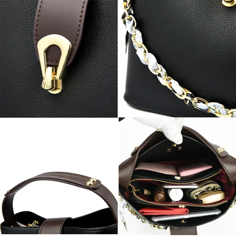 Leather Handbags Women Bags Ladies Shoulder Bags