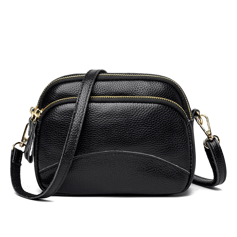 Leather Handbag Women Bag Solid Cow Women Shoulder Crossbody Bag
