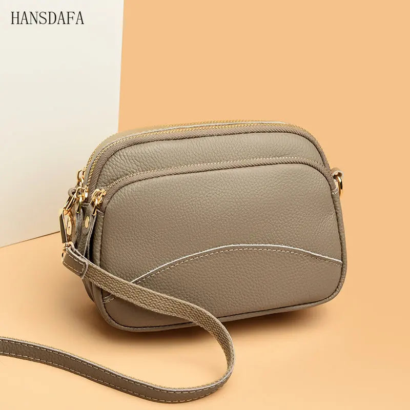 Leather Handbag Women Bag Solid Cow Women Shoulder Crossbody Bag