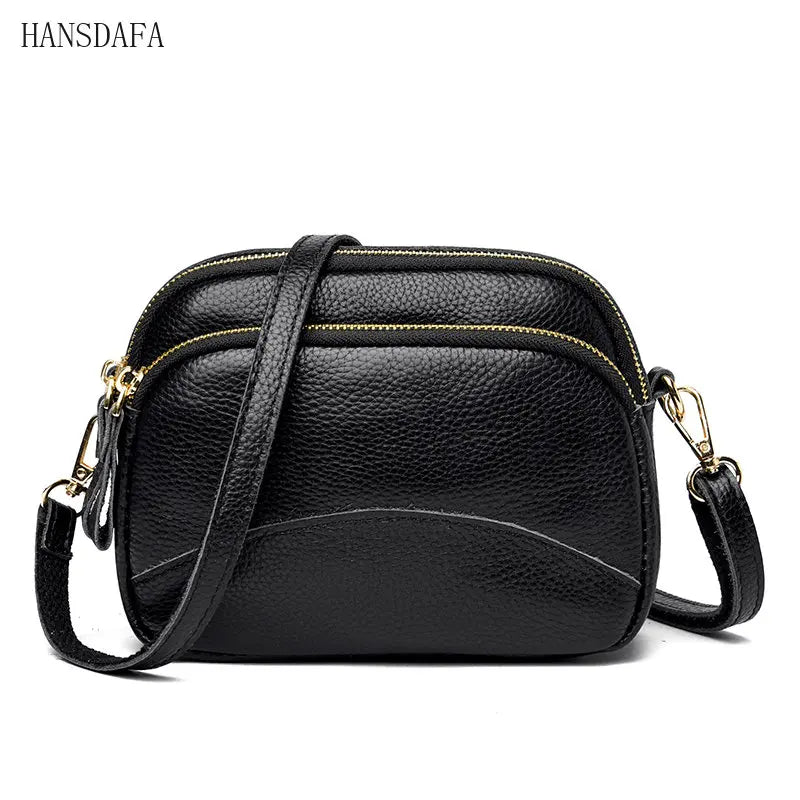Leather Handbag Women Bag Solid Cow Women Shoulder Crossbody Bag