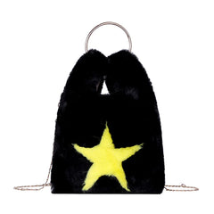 Winter Cross Body Bag for Women Faux Fur
