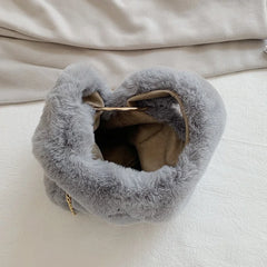 Winter Cross Body Bag for Women Faux Fur
