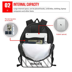 Alpaca Backpack for Teen Girls School Bag Kids Book Bag Polyester Mochila