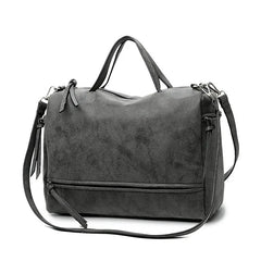 Nubuck Leather Shoulder Bag Vintage Crossbody Motorcycle Bag