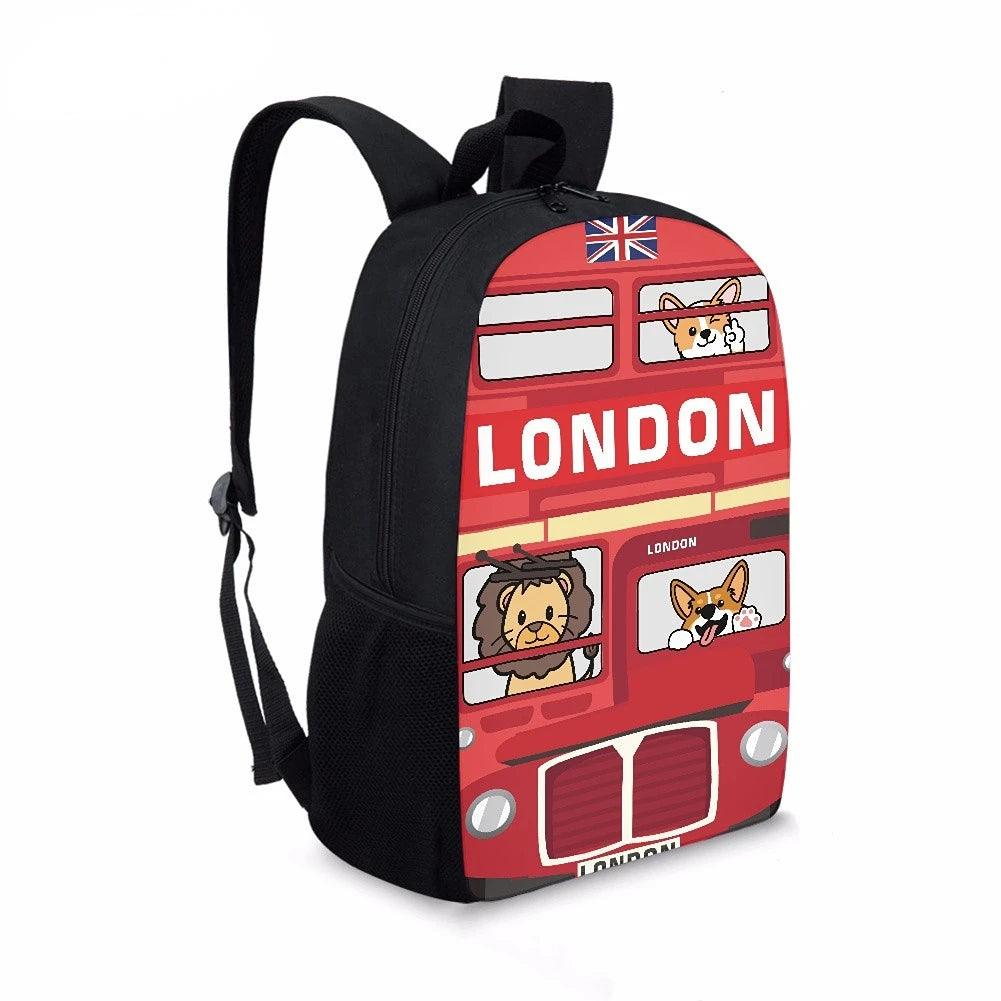 London Kids School Bus Backpack