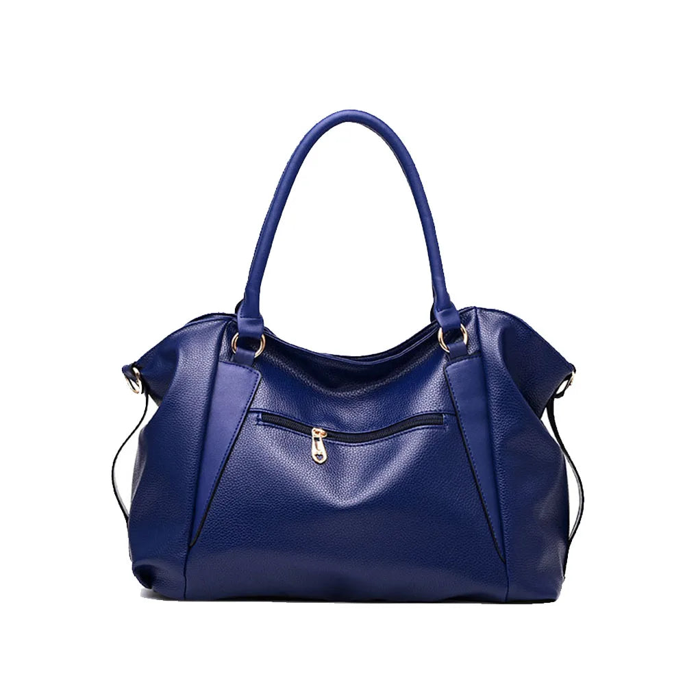 Women PU Leather Shoulder Bag Office Ladies Tote Handbag