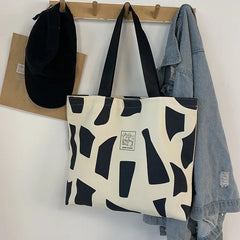 Canvas Shoulder Bag for Women, Large Tote Bag for College Students