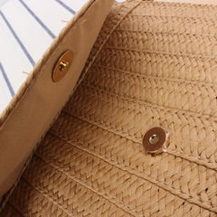 Paper Braided Straw Bag Beach Crossbody Women's Handbag