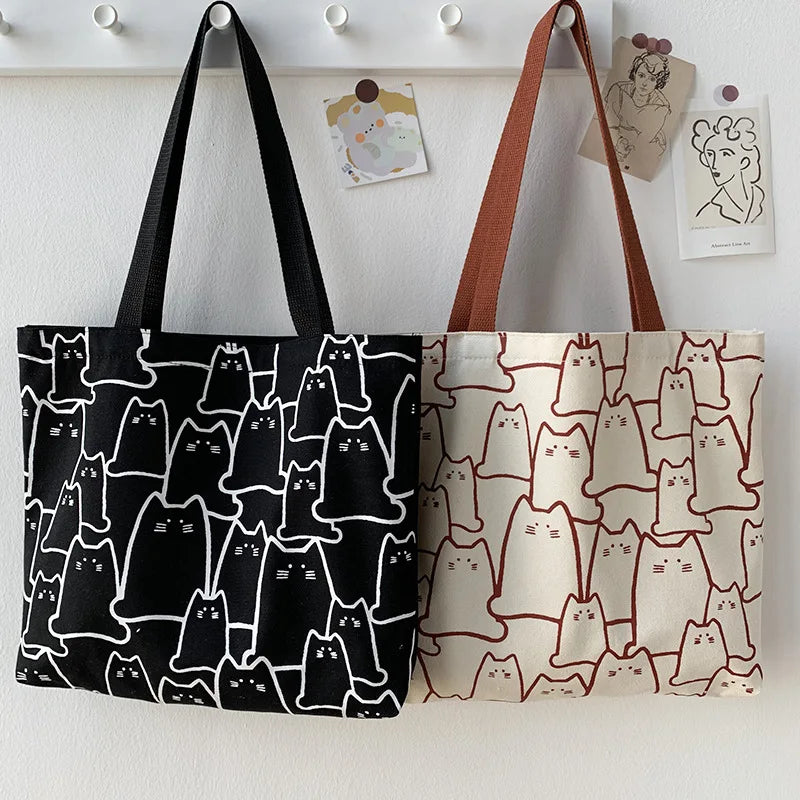 Women's Large Capacity Shoulder Bag for Students and Art, Casual Handbag