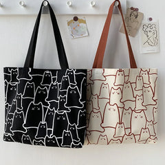 Women's Large Capacity Shoulder Bag for Students and Art, Casual Handbag