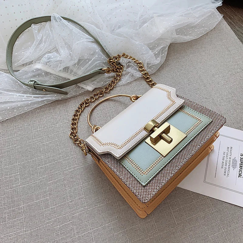 Square Chain Shoulder Bag for Women