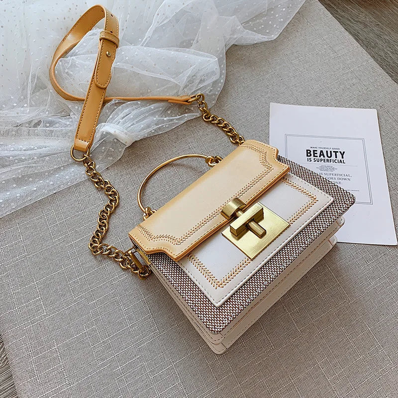 Square Chain Shoulder Bag for Women