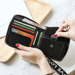 Small Laser Wallet Female Zipper Student Wallets