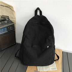 Female Travel Shoulder Bags Harajuku College Students Washed Canvas Backpacks