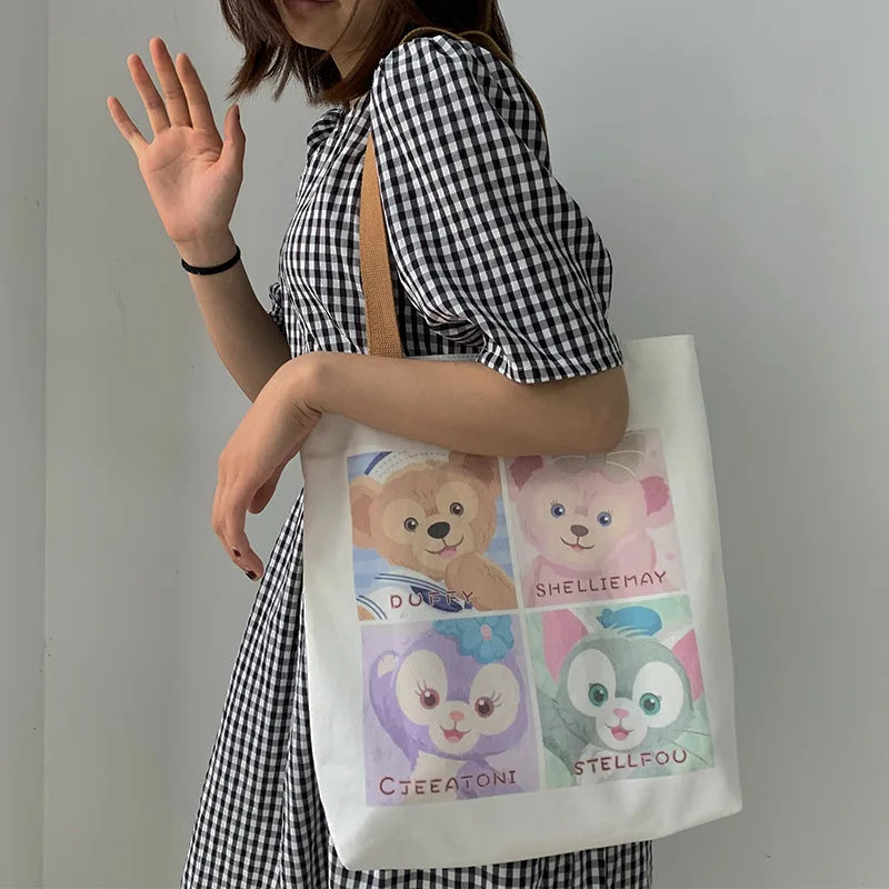 Women's Canvas Shoulder Bag Harajuku Ulzzang Large Capacity