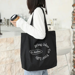 Women's Casual Art Canvas Tote Bag Handbag Retro Shoulder Shopping Bags