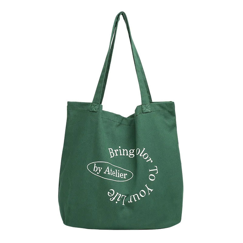 Women's Casual Art Canvas Tote Bag Handbag Retro Shoulder Shopping Bags