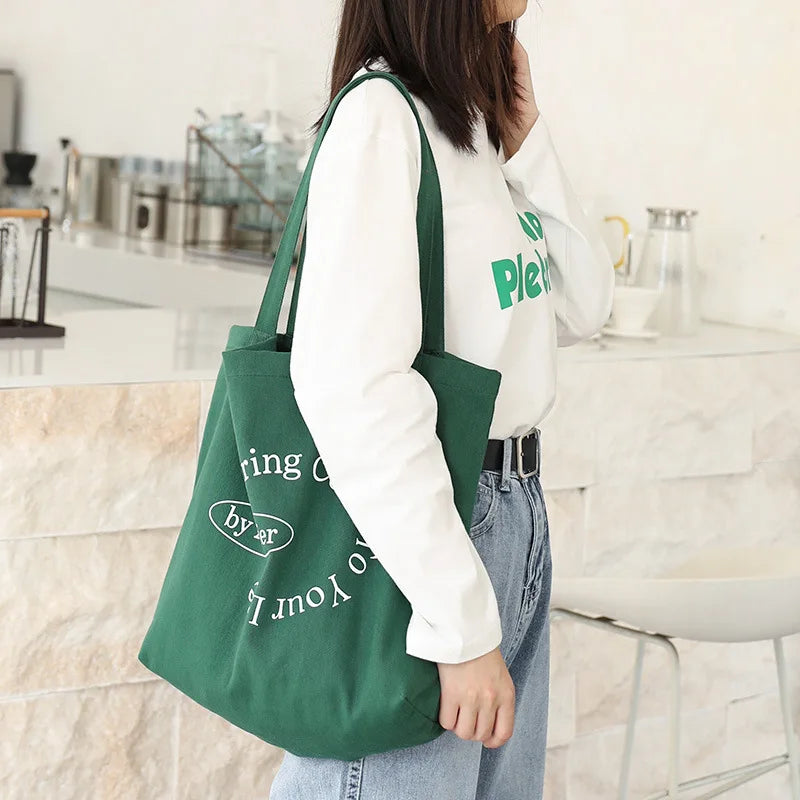 Women's Casual Art Canvas Tote Bag Handbag Retro Shoulder Shopping Bags