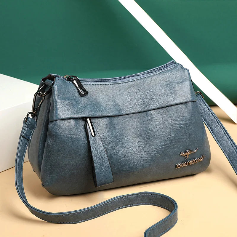 Soft Leather Crossbody Bags for Women Large Capacity Shoulder Bags