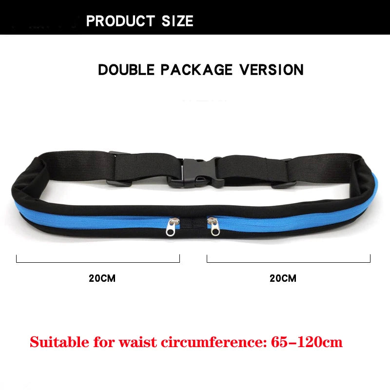Waterproof Running Belt Mini Fanny Pack Women Men Phone Belt Bag T8