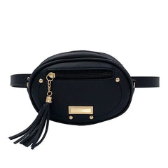 Women's Waist Bag Shoulder Messenger Tassel Chest Bag