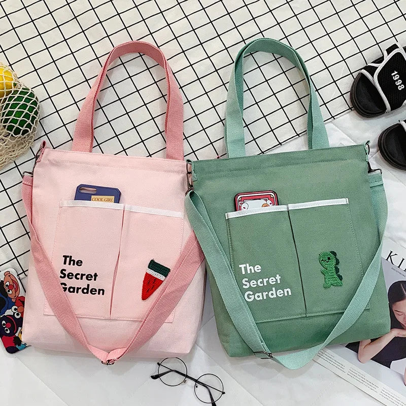 Japanese Literature Girl Cross-body Duffel Bag
