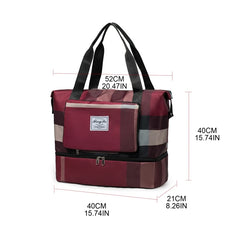 Foldable Duffle Bag Gym Tote Travel Shoulder Bags
