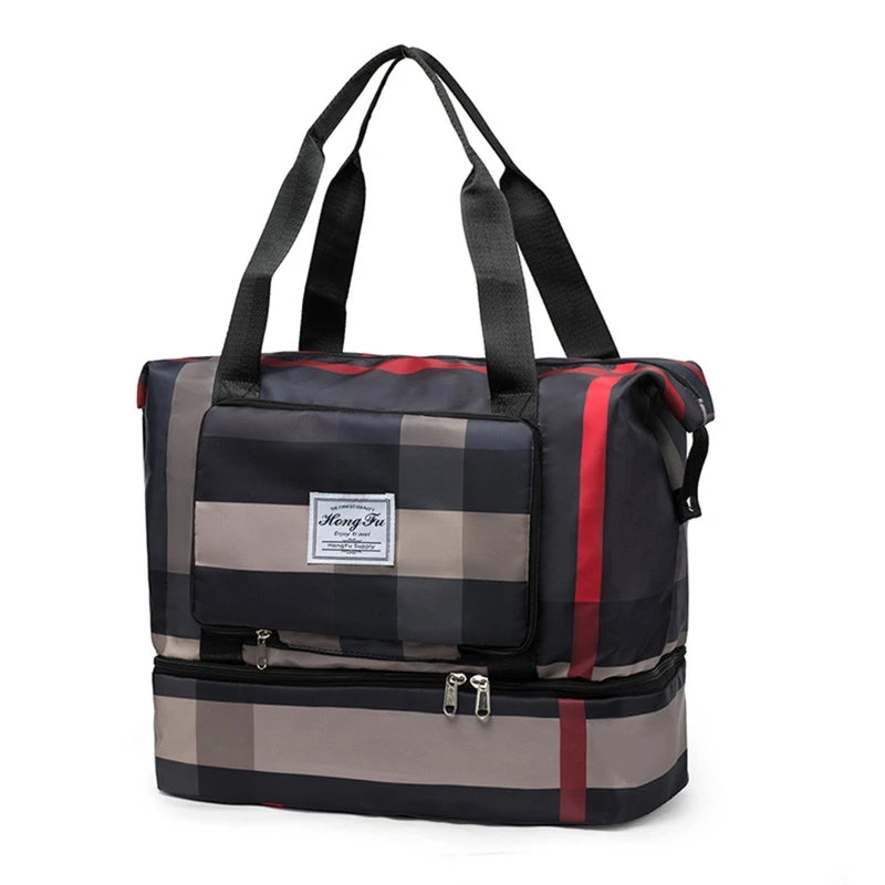 Foldable Duffle Bag Gym Tote Travel Shoulder Bags