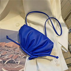 Vintage Clouds Bag PU Leather Shoulder Bag Crossbody Pack
