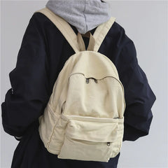 Canvas Women Backpack Student Rucksack Female Travel Bag