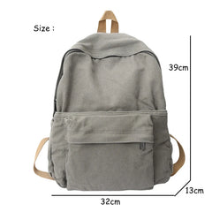Canvas Women Backpack Student Rucksack Female Travel Bag