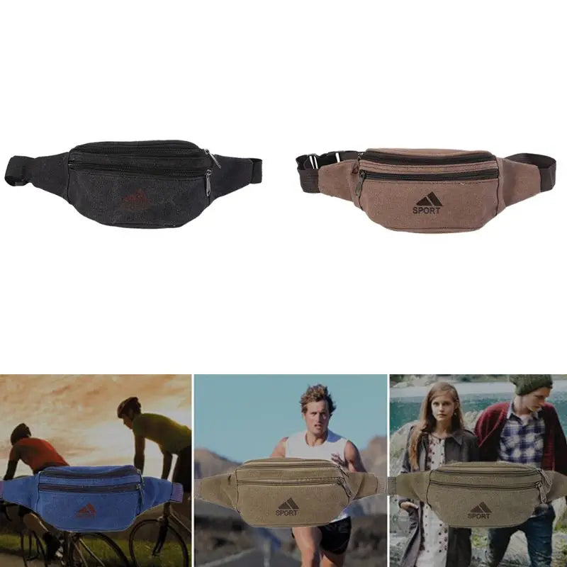 Men Fanny Waist Pack Belt Hip Bum Tactical Running Bag Pouch