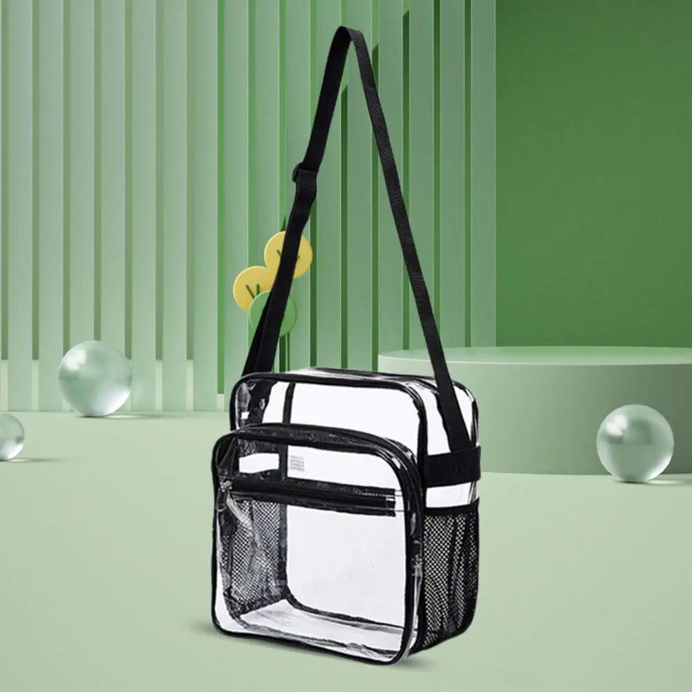 Clear Travel Bag Zipper Handbag Storage Tote Daily Collocation