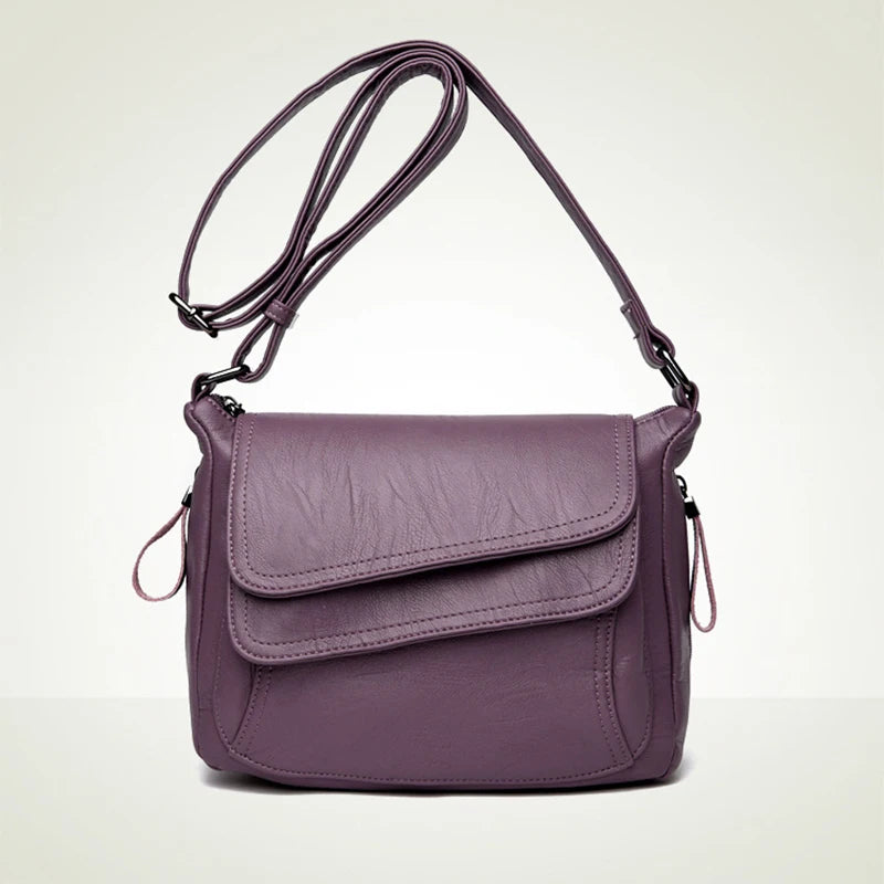ELVASEK High Handbag Soft Leather Casual Bag