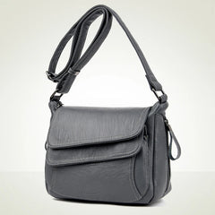 ELVASEK High Handbag Soft Leather Casual Bag