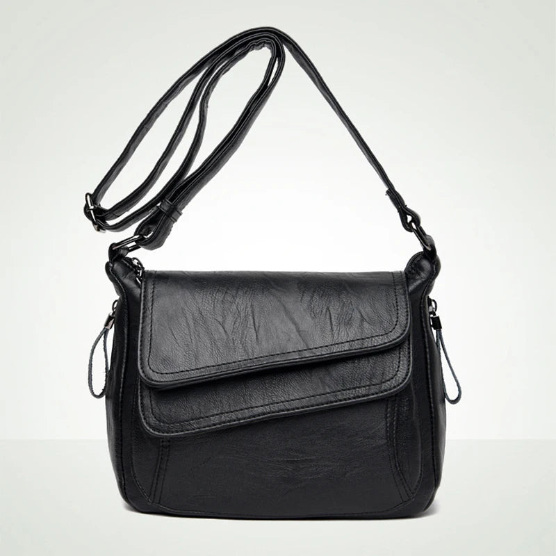 ELVASEK High Handbag Soft Leather Casual Bag